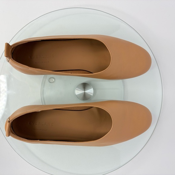 Everlane The Day Glove Flats Tan Caramel Leather Size 10 Minimalist Shoes - Picture 7 of 10